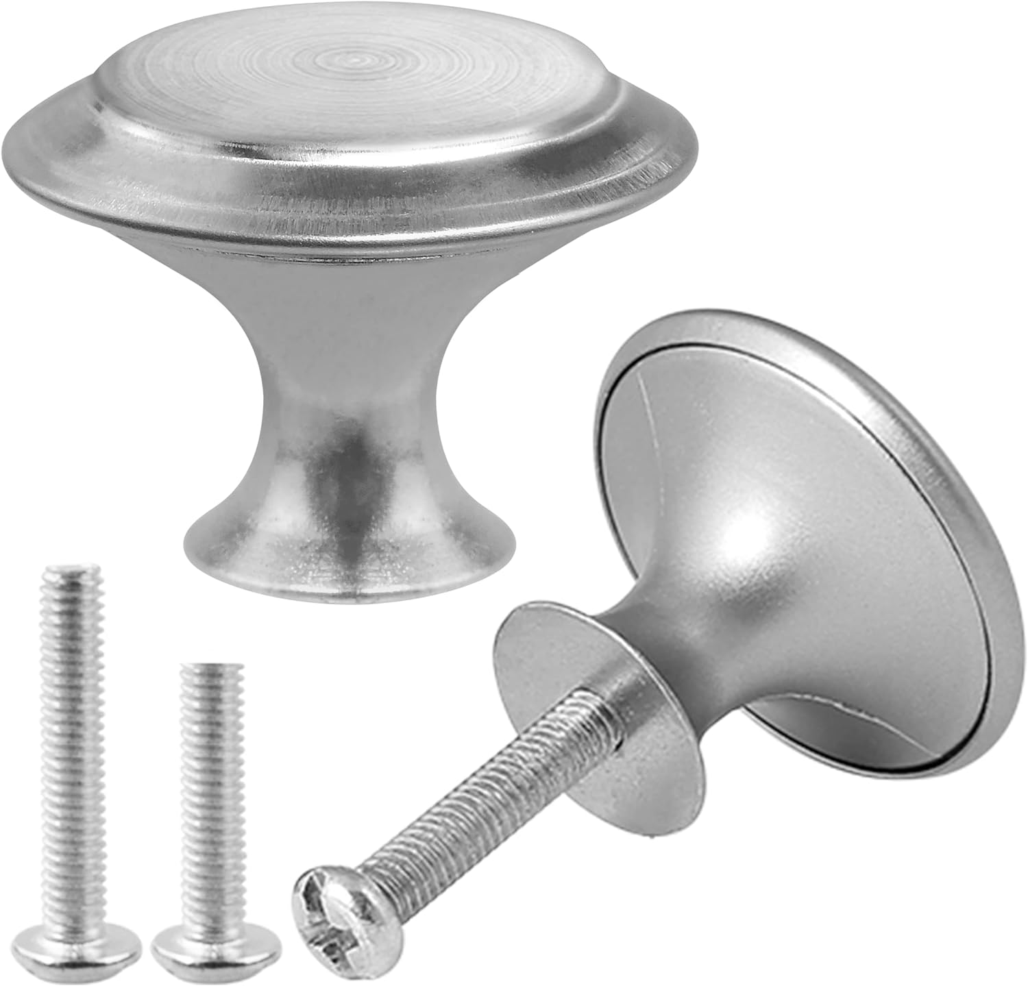 Picture of RK Cabinet Knobs Round, Ball Stainless Steel Cabinet Door Knob Drawer Pulls Cabinet Knob Drawer Handles Kitchen Cupboard Knobs, Pack of 2 (28mm)-Multicolor