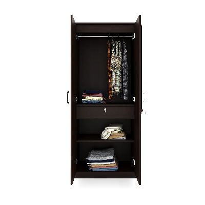 Picture of RK 2 Door Almirah or Wardrobe Storage Cabinet Cabinet Cupboard Walnut Finish-Multicolor