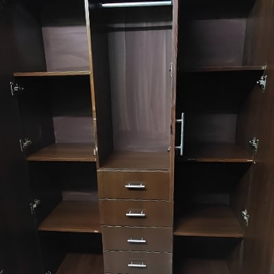 Picture of RK 3 Door 5 Drawer Almirah or Cupboard Made of MDF Laminated Board - Exclusive Experience-Multicolor
