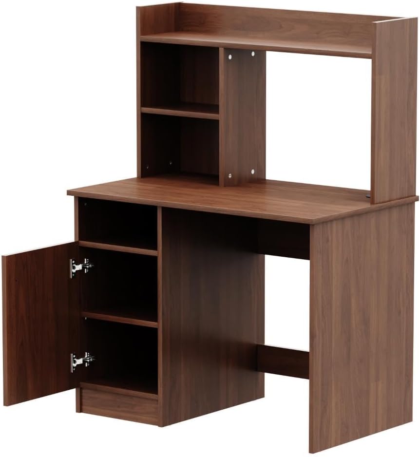 Picture of RK Modern Home Office Desk with Storage Shelf, Computer Table, Study Table with Book Shelf, Office Table, Study Table for Adults, Table with 5 Shelves-Antique