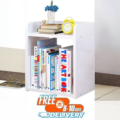 Picture of RK MDF M09 Small Size  Bedside Table, Side Table, Bedside Table with Drawer, Home Furniture, Bedroom, Night Storage Cabinet, Bedside Table-White