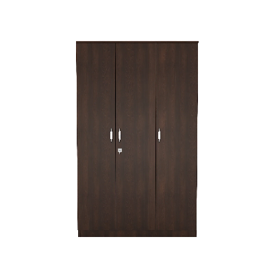 Picture of RK Stylish MDF 3 Door Almirah Wardrobe or Cupboard and Cabinet-Walnut