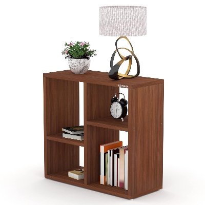 Picture of RK Engineered Wood Bed Side Table/Sofa Side Table/End Table/Books Storage Organizer/Corner Table/Book Shelf/ Corner Stand for Living Room-Cherry
