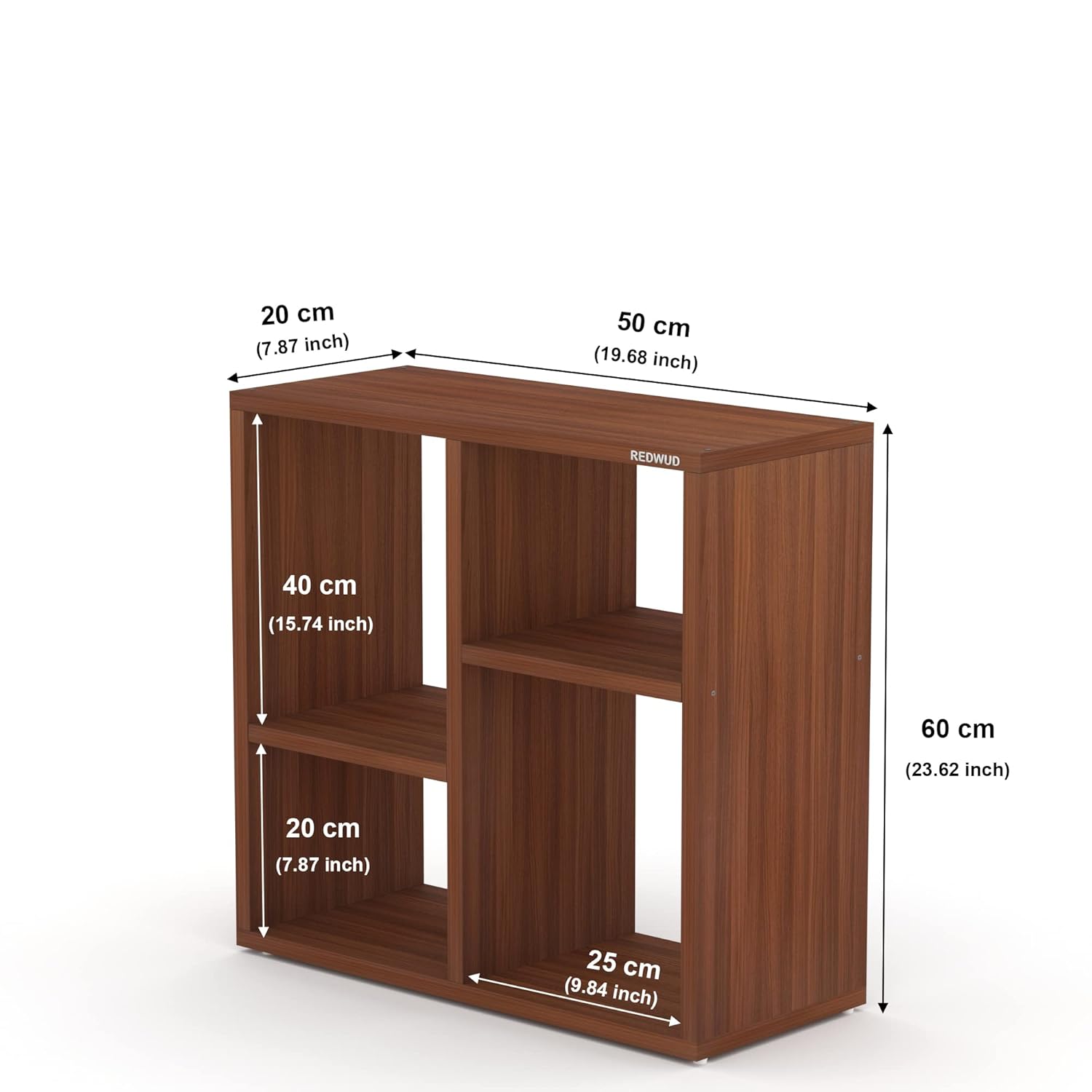 Picture of RK Engineered Wood Bed Side Table/Sofa Side Table/End Table/Books Storage Organizer/Corner Table/Book Shelf/ Corner Stand for Living Room-Cherry