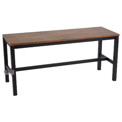 Picture of Furnix Metal Frame 3 Seater Industrial Multipurpose Bench-Antique