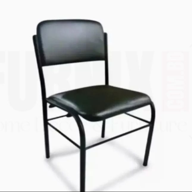 Picture of Multipurpose Simple Chair – Modern Durable Seating Chair for Dining, Study, Office & Home Use, Lightweight & Comfortable Everyday Chair-Black