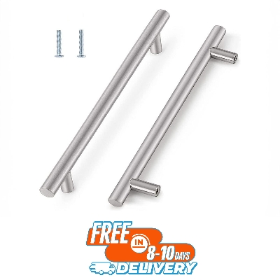 Picture of RK Modern Brushed Nickel Stainless Steel Cabinet Handles for Cupboard Drawer and Kitchen Drawer