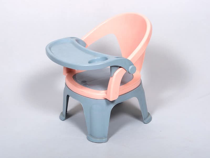 Picture of Comfortable Baby Plastic Feeding Chair Baby Chair Feeding Baby Chair - Pink