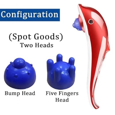 Picture of Dolphin Infrared Body Energy King Massager (Red) - Red