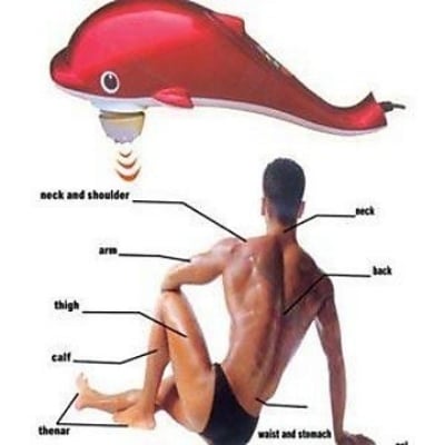Picture of Dolphin Infrared Body Energy King Massager (Red) - Red