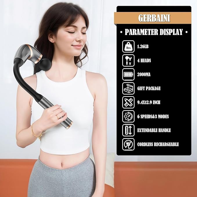 Picture of Neck Gun Body Massager - Silver