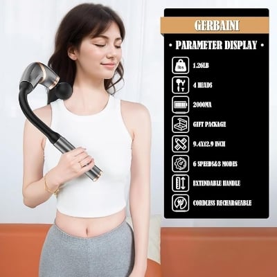 Picture of Neck Gun Body Massager - Silver