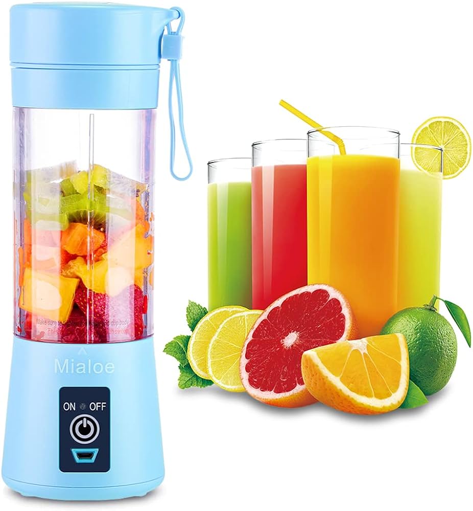 Picture of USB Rechargable Mini Portable Fruit & Vegetable Blender - Green - Multicolor