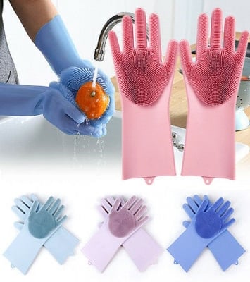 Picture of Magic Silicone Hand Gloves - Multicolor
