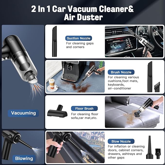 Picture of 2 in 1 vacuum cleaner portable & Rechargeable
