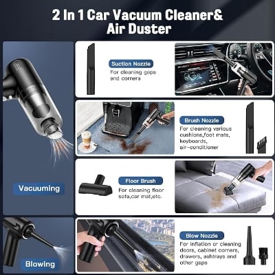 Picture of 2 in 1 vacuum cleaner portable & Rechargeable