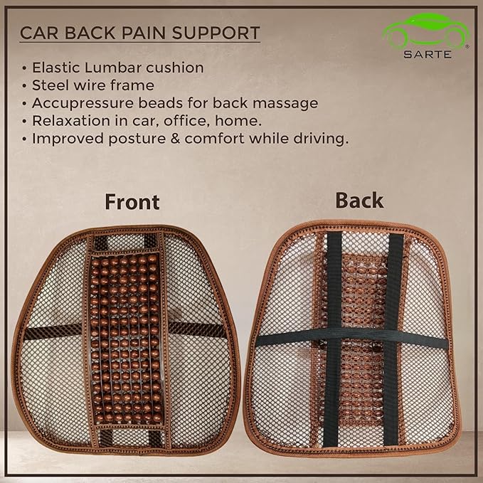 Picture of Seat Back Support For Car/Home/ Office Chair - Brown - Brown