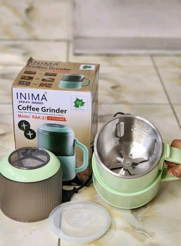 Picture of Inima Japan Electric Grinding Machine 1500 Watt, Multifunctional Grinding Machine For Coffee Beans Nuts Herb Spices - Multicolor
