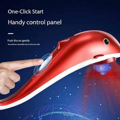 Picture of Dolphin Infrared Body Energy King Massager (Red) - Red