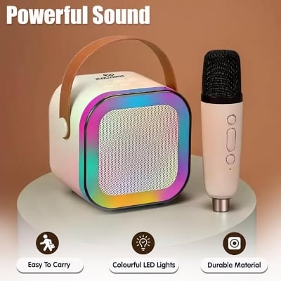 Picture of Mini Karaoke Speaker with Wireless Microphone - White