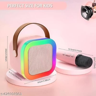 Picture of Mini Karaoke Speaker with Wireless Microphone - White