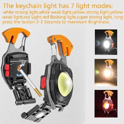 Picture of Rechargeable Keychain Light - Multicolor