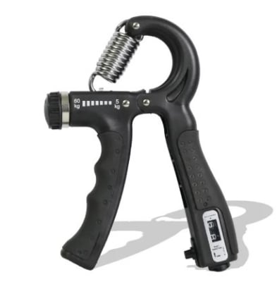 Picture of Boldfit Adjustable Hand Grip Strengthener, Hand Gripper With Counter for Men & Women for Gym Workout Hand Exercise Equipment for Forearm Exercise, Finger Exercise Power Gripper - Army Green - 60kg - Multicolor
