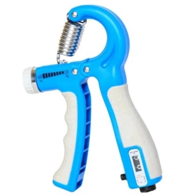 Picture of Boldfit Adjustable Hand Grip Strengthener, Hand Gripper With Counter for Men & Women for Gym Workout Hand Exercise Equipment for Forearm Exercise, Finger Exercise Power Gripper - Army Green - 60kg - Multicolor