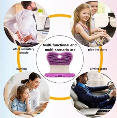 Picture of Posture Correcting Chair Waist Back Support for Desk Office Home Home Office Green|Health & Beauty | Medical, Mobility & Disability | Orthopedics & Supports | Seat & Posture Cushions - Multicolor