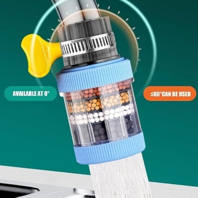 Picture of Kitchen Water Faucet Filter 6 Layers Nozzle Filter 360 Degree Rotation Faucet Purifier Water Tap Nozzle Filter2026 - Multicolor