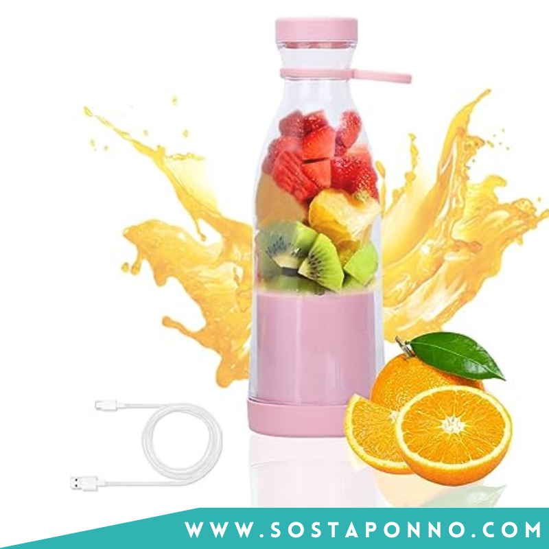 Picture of Electric Juicer Machine | Juicer Mini Blender | Mini Portable Blender Mixer Smoothie | Bottle Juicer Blender | Shake Maker Juice Mixer | Fruit Juicer For Sports Travel And Outdoors (Multicolor) - Multicolor