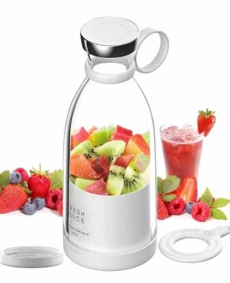 Picture of Electric Juicer Machine | Juicer Mini Blender | Mini Portable Blender Mixer Smoothie | Bottle Juicer Blender | Shake Maker Juice Mixer | Fruit Juicer For Sports Travel And Outdoors (Multicolor) - Multicolor