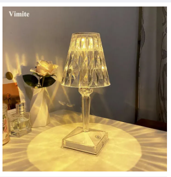 Picture of Crystal Diamond Lamp - White - Int: One size