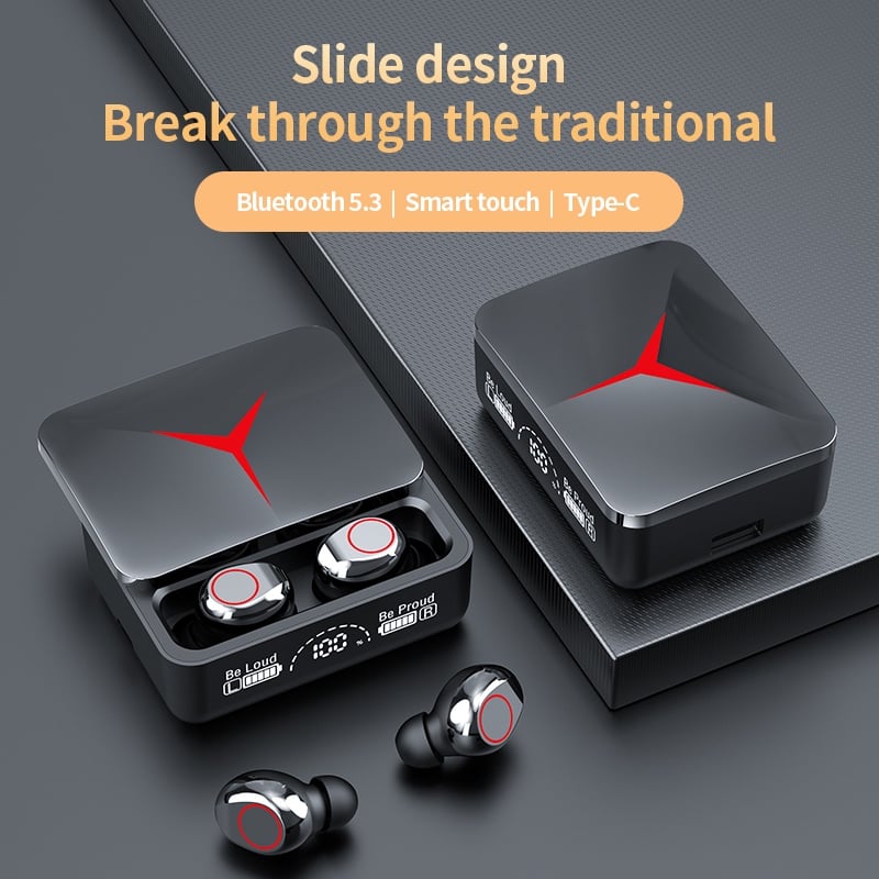 Picture of Earphone Touch Control Wireless Bluetooth 5.2,,M90 Pro Earbuds TWS - Black - Int: One size