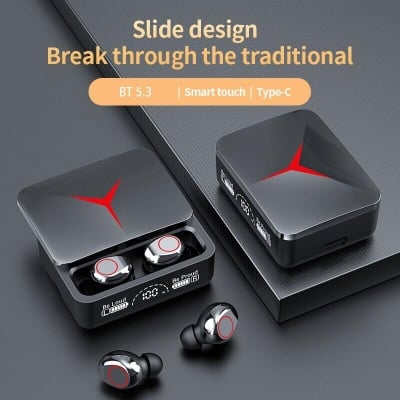 Picture of Earphone Touch Control Wireless Bluetooth 5.2,,M90 Pro Earbuds TWS - Black - Int: One size