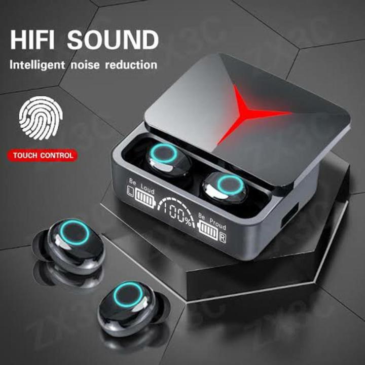 Picture of Earphone Touch Control Wireless Bluetooth 5.2,,M90 Pro Earbuds TWS - Black - Int: One size
