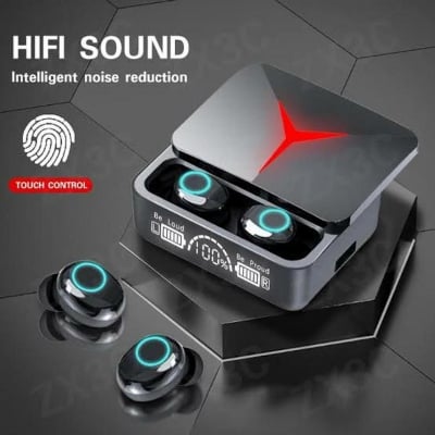 Picture of Earphone Touch Control Wireless Bluetooth 5.2,,M90 Pro Earbuds TWS - Black - Int: One size