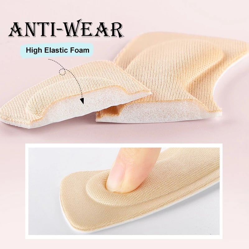 Picture of 1 Pairs Heel Insoles Patch Pain Relief Anti-wear Cushion Pads Feet Care Heel Protector Adhesive Back Sticker Shoes Insert Insole - Multicolor - Int: One size