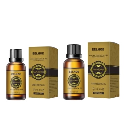 Picture of SRTTAN Belly Drainage Ginger Oil Weight Loss - Herbal Slimming Massage Oil, Natural Drainage Ginger Oil Essential Anti-cellulite Massage Oil,  ( 3PCS ) - Olive - Int: One size