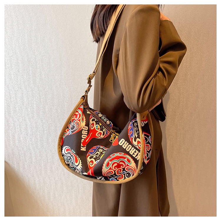 Picture of Messenger Shoulder Tide Bag ( black brown color ) - Black - Int: One size