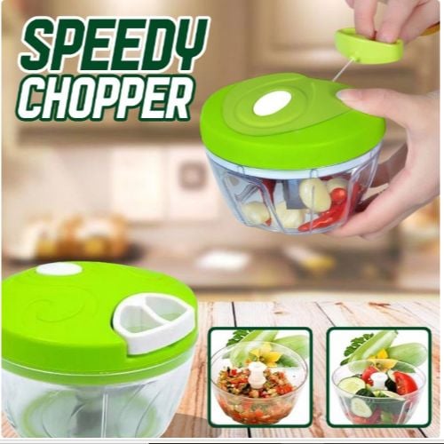 Picture of Easy Spin Cutter, Manual Vegetable Cutter Rope Cutter Meat Grinder Dumpling Filling Meat Shredder Kitchen Tool Kitchen Accessories. - Multicolor - Int: One size