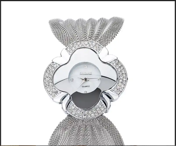 Picture of Elegant Butterfly Silver Watch - Silver - Int: One size