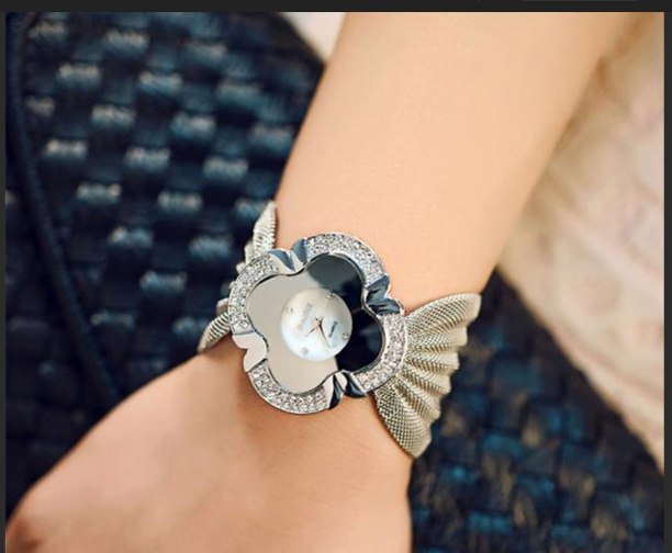 Picture of Elegant Butterfly Silver Watch - Silver - Int: One size