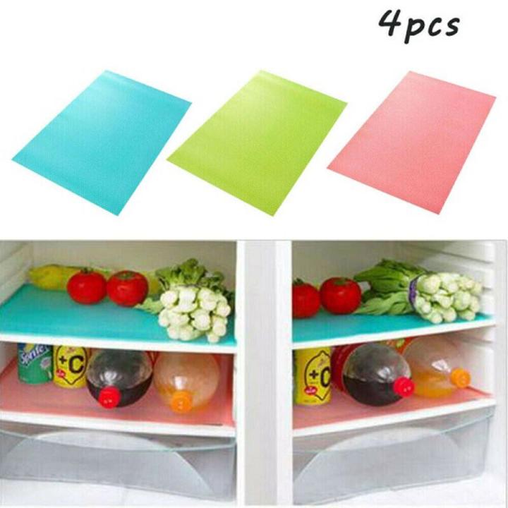 Picture of 4PCS/Set Refrigerator Pad Moisture Silicone Pad Refrigerator Mats Fridge Waterproof - Int: One size