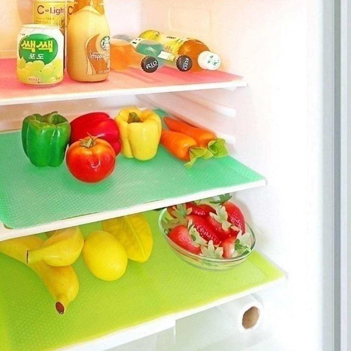 Picture of 4PCS/Set Refrigerator Pad Moisture Silicone Pad Refrigerator Mats Fridge Waterproof - Int: One size