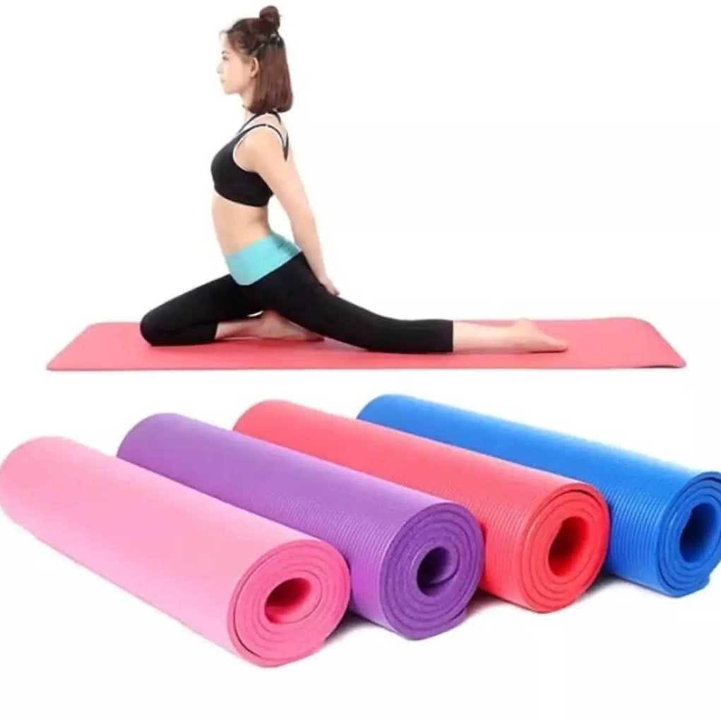 Picture of 8mm Non-slip Yoga Mat -(RANDOM COLOR) - Multicolor - Int: One size