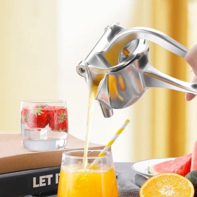 Picture of Aluminum Hand Pressure Juicer Squeezer - Silver - Int: One size