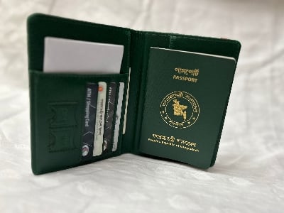 Picture of Sonar Bangla Passport Cover & Card Holder For Men/ Women - Passport Cover - Green - Int: One size
