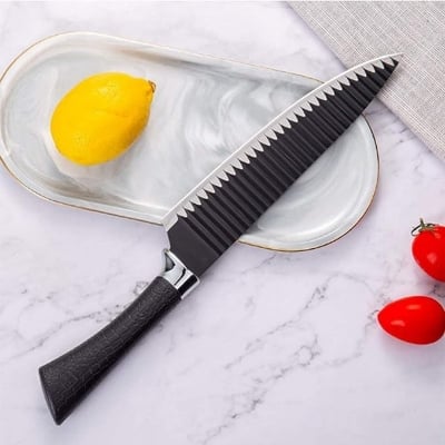 Picture of 6 PCSKNIFE set non-stick coating stainless steel - Great Value - Upscaled Quality - Black - Int: One size