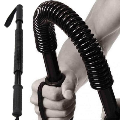 Picture of Smartly New Model Spring Arm Strength Hand Gripper Arm Power Blaster Fitness Equipment Gym Expander Forearm Power Twister - Hand Grip - Black - Int: One size